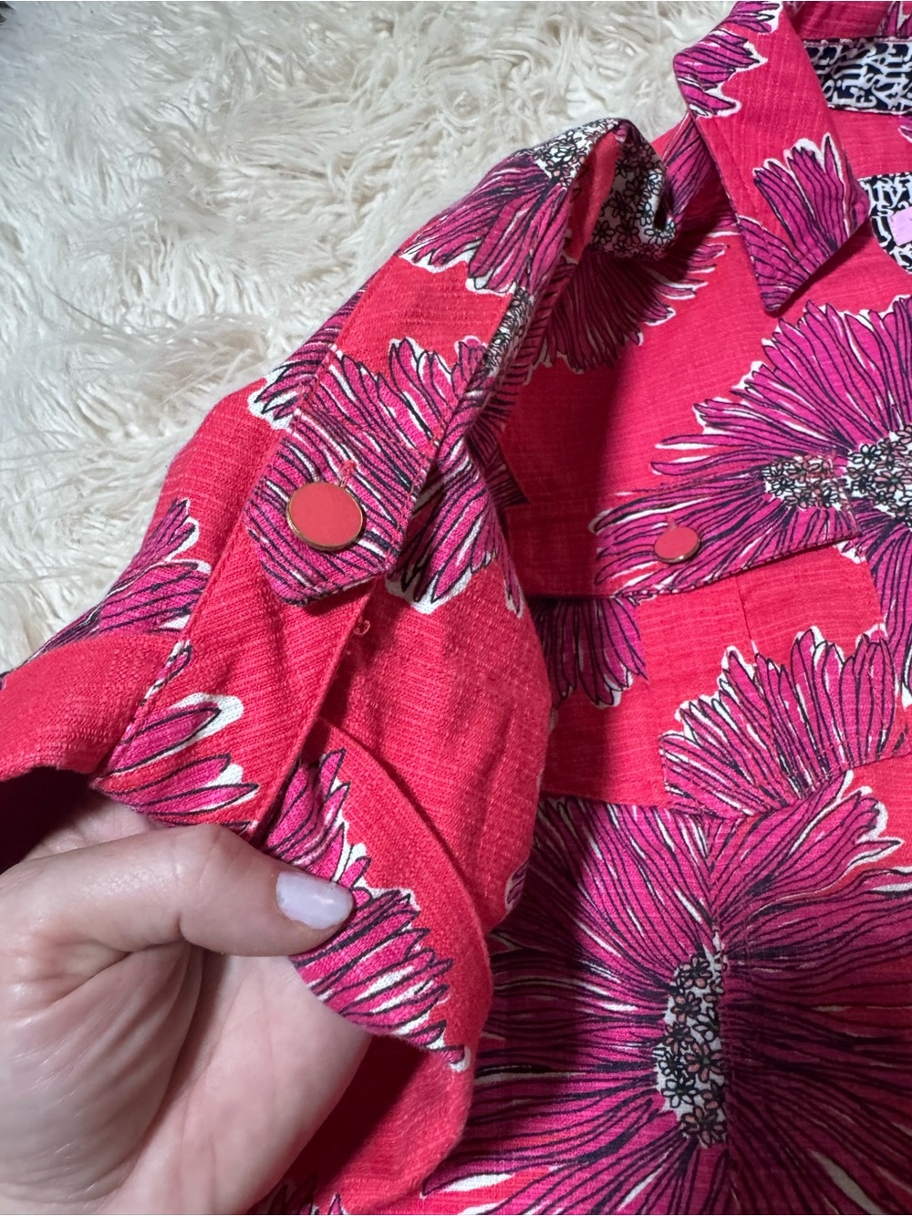 Lilly Pulitzer Stephanie Island Coral Boom Boom shift dress Size 12 With Sleeves - Picture 7 of 12